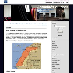 Sahara Occidental : Un colonialisme royal