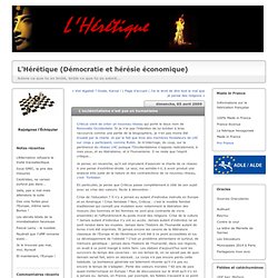 L'occidentalisme n'est pas un humanisme : L'Hérétique - Démocrat