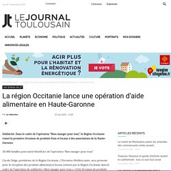 [Occitanie] La région lance une opération d'aide alimentaire en Haute-Garonne