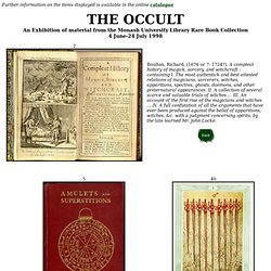The Occult - Rare Books Exhibition