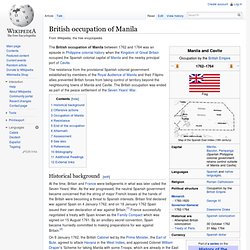 British occupation of Manila