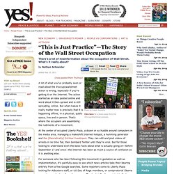What's the Wall Street Occupation Really About? by Nathan Schneider
