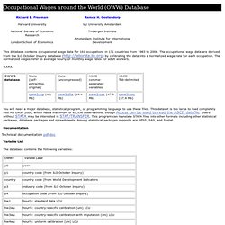 Occupational Wages around the World (OWW) Database