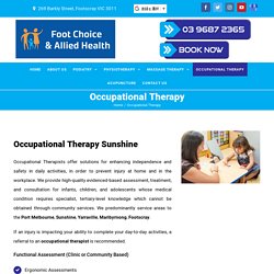 Occupational Therapy Footscray, Maribyrnong