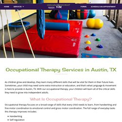 Occupational Therapy in Austin, TX