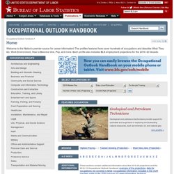 Occupational Outlook Handbook, 2010-11 Edition