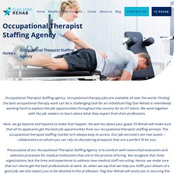 Occupational Therapist Staffing agency, OT Staffing Company in New York