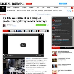 Wall Street is Occupied protest not getting media coverage