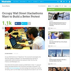 OWS Hackathons Want to Build a Better Protest