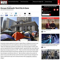 Occupy Oakland's Tent City Is Gone - National