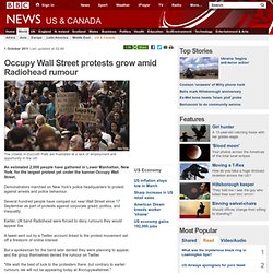 Occupy Wall Street protests grow amid Radiohead rumour