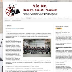 Vio.Me. - Occupy, Resist, Produce!: Français