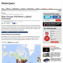 Map: Occupy Wall Street Spreads Nationwide (Updated)