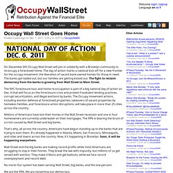 Occupy Wall Street Goes Home
