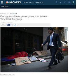 Occupy Wall Street protest, sleep-out at New York Stock Exchange