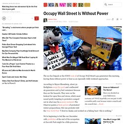 Occupy Wall Street Is Without Power