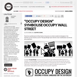 “Occupy Design” symbolise Occupy Wall Street