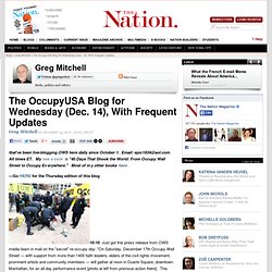 The OccupyUSA Blog for Wednesday (Dec. 14), With Frequent Updates