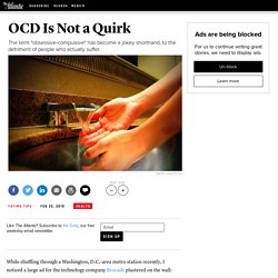 OCD Is Not a Quirk