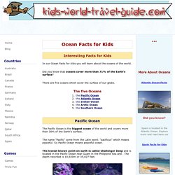 Ocean Facts for Kids: Atlantic Ocean, Pacific Ocean and Indian Ocean