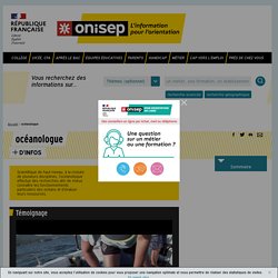 océanologue - Onisep