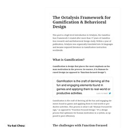 Octalysis: Complete Gamification Framework - Yu-kai Chou