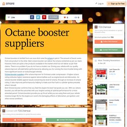 Octane booster suppliers