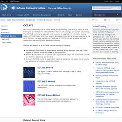 OCTAVE® Information Security Risk Evaluation