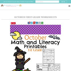 October First Grade Worksheets