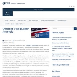 October Visa Bulletin Analysis
