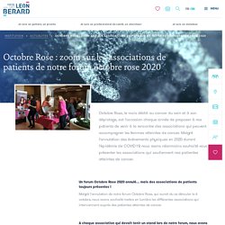Octobre Rose : zoom sur les associations de patients de notre forum octobre rose 2020