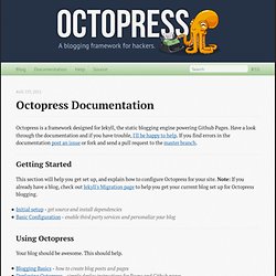 Documentation - Octopress