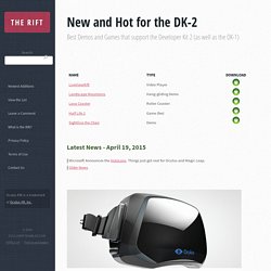 All Oculus Rift Enabled Games, Demos and more.