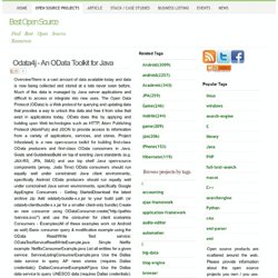 Odata4j - An OData Toolkit for Java