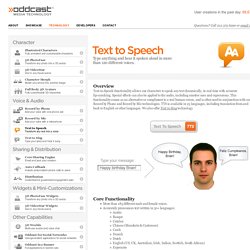 Oddcast - Text to Speech