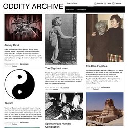 Oddity Archive » 10 Odd and Weird History Facts