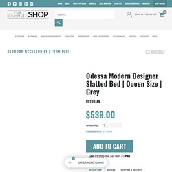 Odessa Modern Designer Slatted Bed