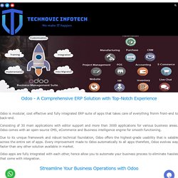 Odoo ERP Implementation & Integration Services
