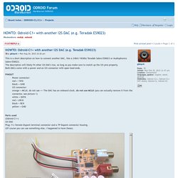 View topic - HOWTO: Odroid-C1+ with another I2S DAC (e.g. Teradak ES9023)
