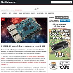 ODROID-C1 une minicarte quadruple coeur à 35$