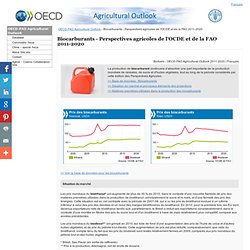 Biocarburants - Perspectives agricoles de l'OCDE et de la FAO 2011-2020