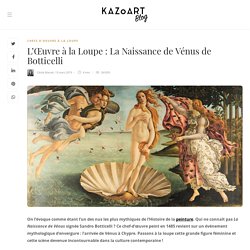 L'Œuvre à la Loupe : La Naissance de Vénus de Botticelli