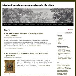 Analyse de quelques oeuvres de Nicolas Poussin