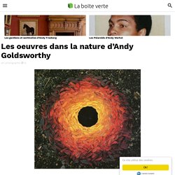 Les oeuvres dans la nature d'Andy Goldsworthy