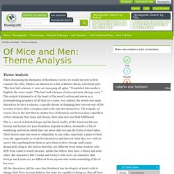 Of Mice and Men: Theme Analysis