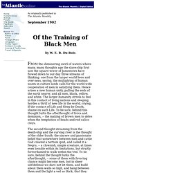 Of the Training of Black Men - 02.09