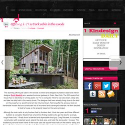 Off the grid New York cabin in the woods