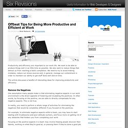 Offbeat Tips for Being More Productive and Efficient at Work