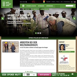 Jobs Stellenangebote Welthungerhilfe - Welthungerhilfe