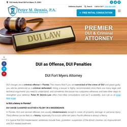 What You Should Know When Arrested for DUI in Florida